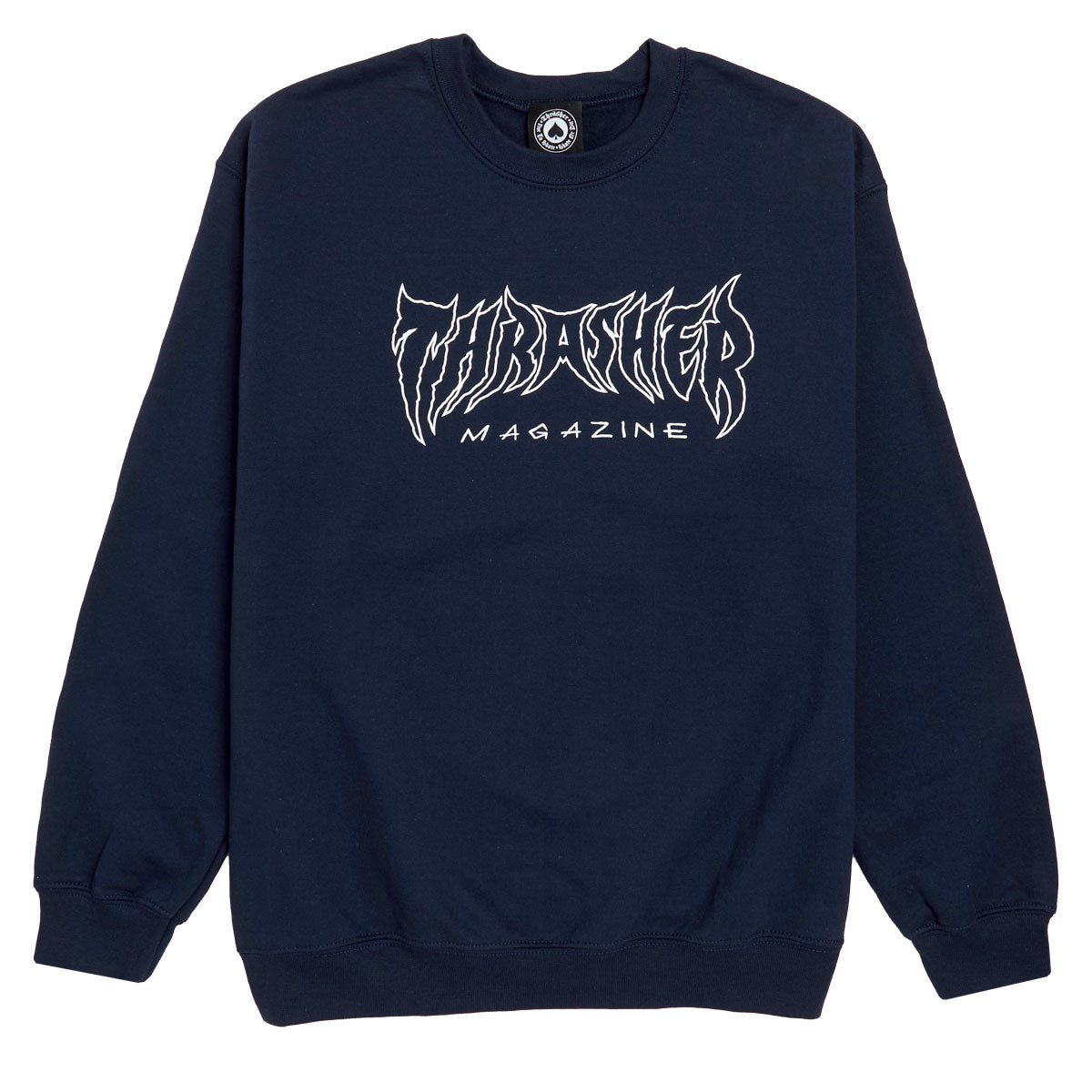 Thrasher Metal Sweatshirt - Navy image 1