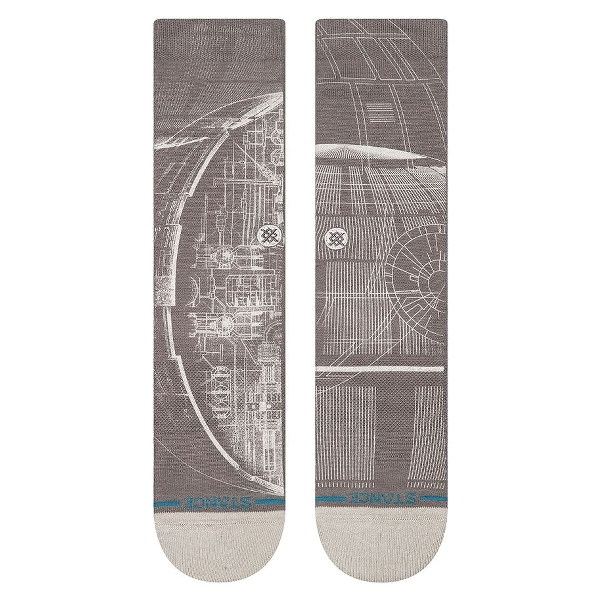 Stance Death Star Sw Crew Socks - Grey image 2