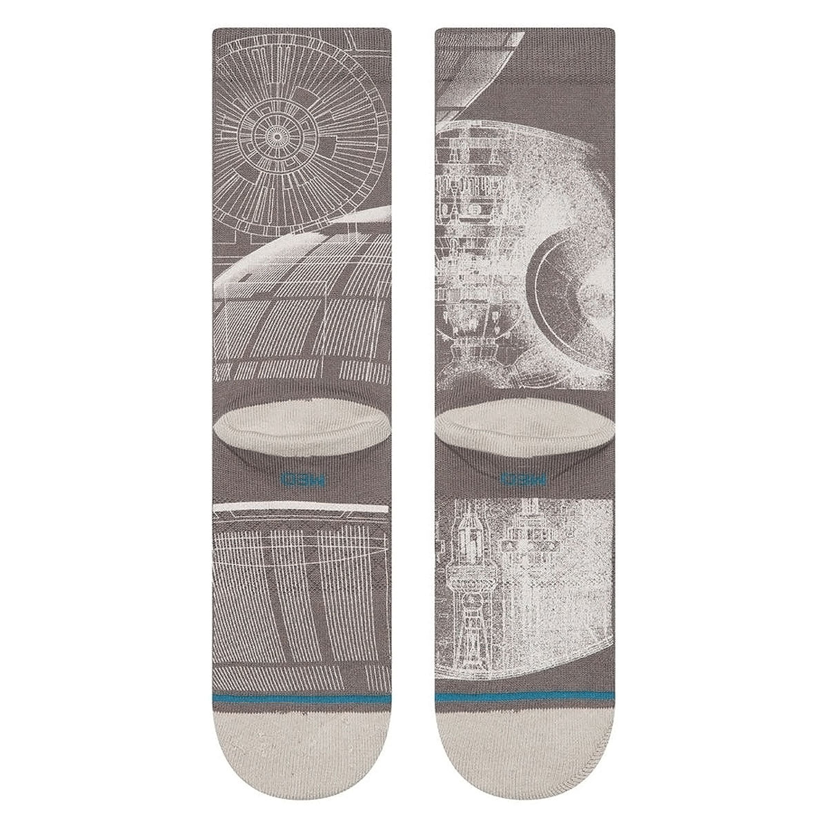 Stance Death Star Sw Crew Socks - Grey image 3