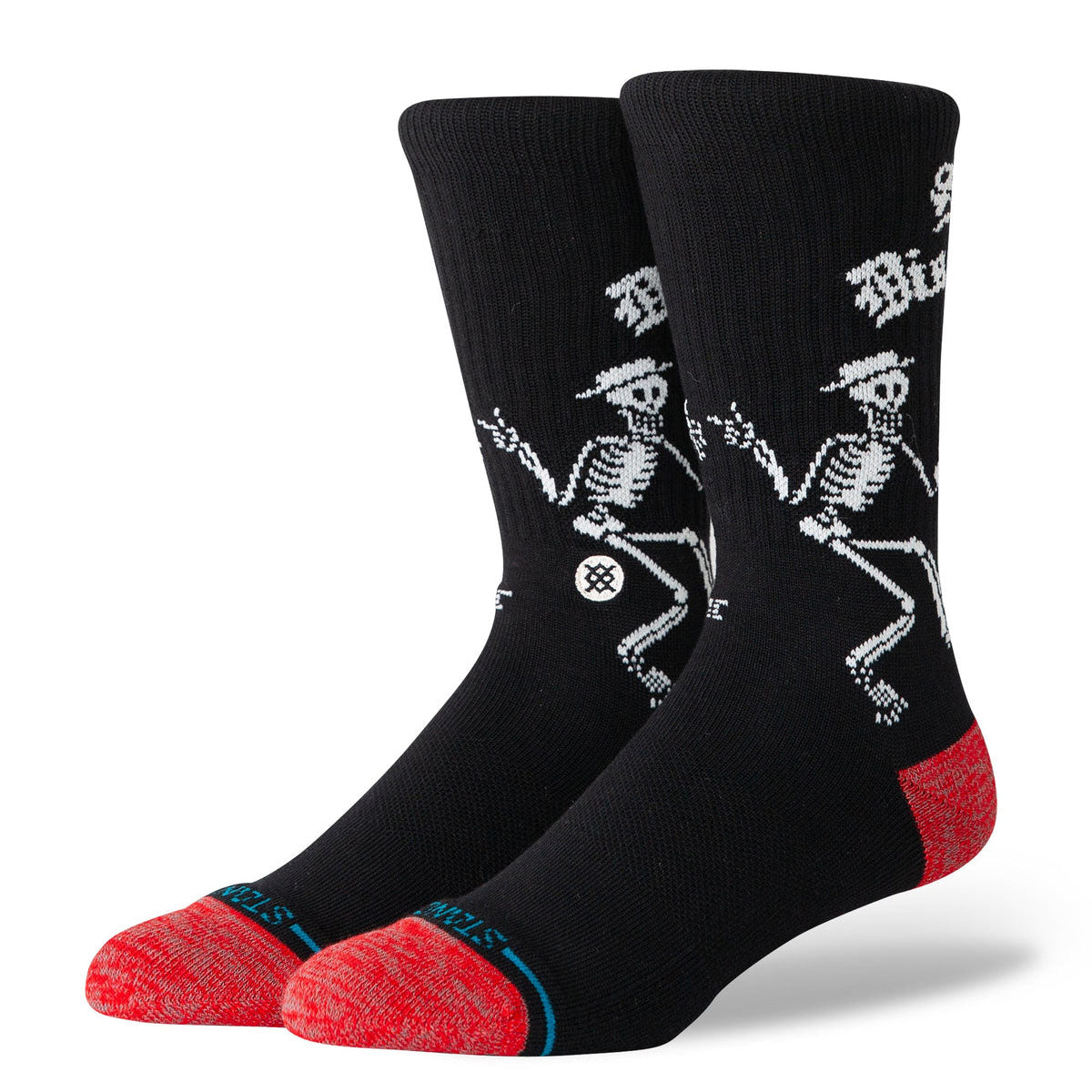 Stance Skelly Dancing Crew Socks - Black image 1