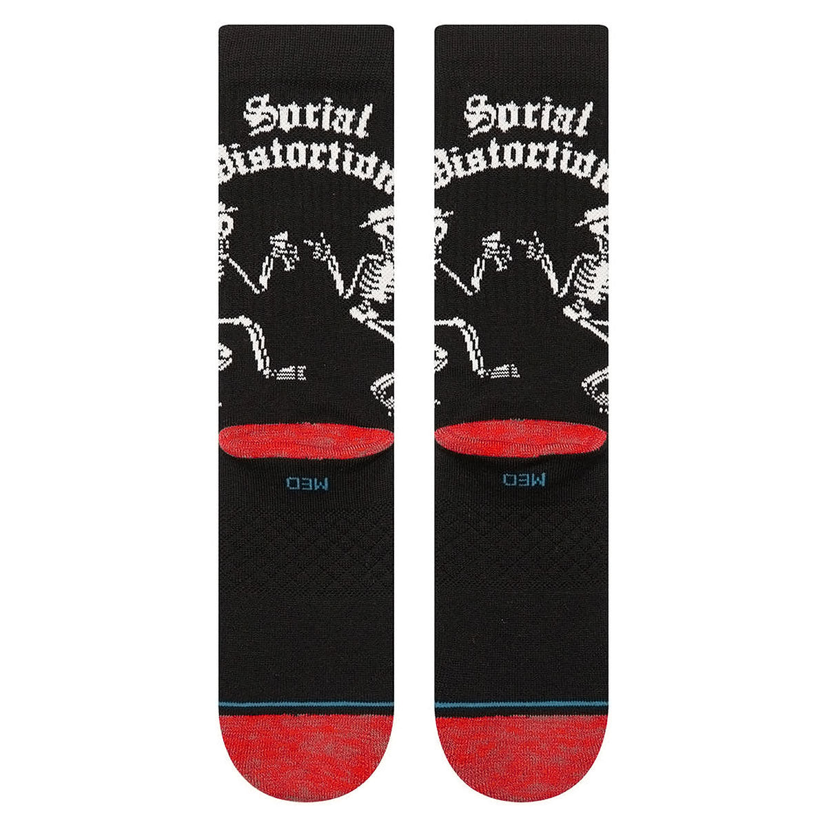 Stance Skelly Dancing Crew Socks - Black image 3
