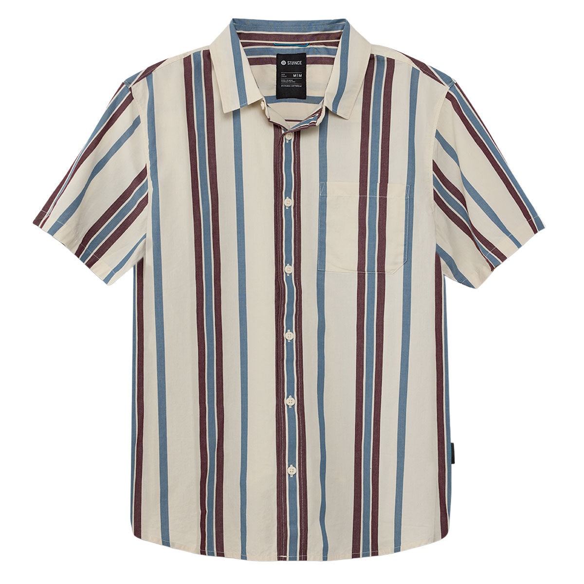 Stance Bales Button Up Shirt - Navy Stripe image 1