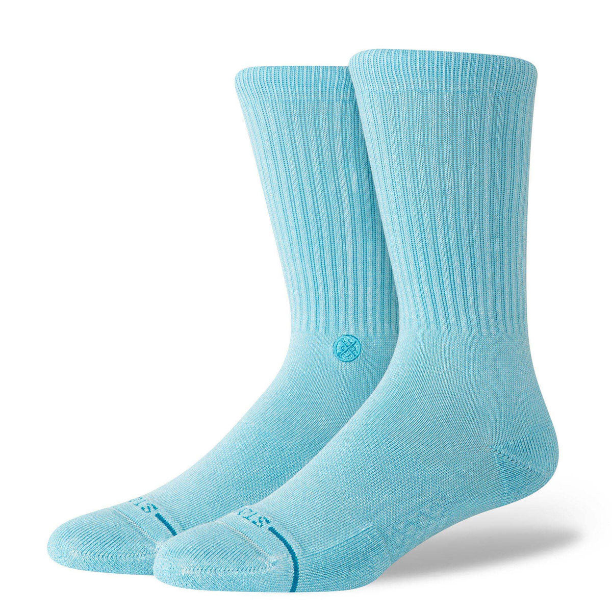 Stance Icon Dyed Crew Socks - Electric Blue image 1