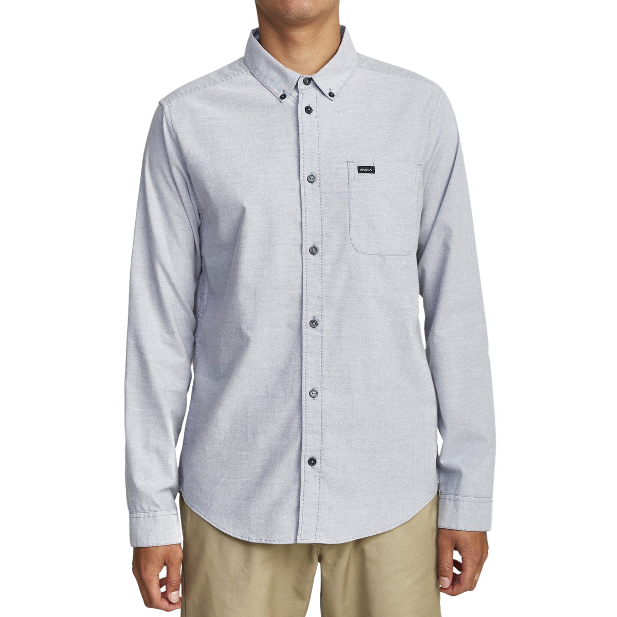 RVCA Thatll Do Stretch Long Sleeve Woven Shirt - Pavement image 1