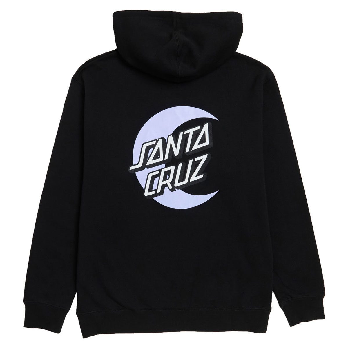 Santa Cruz Womens Moon Dot Relaxed Zip Up Hoodie - Black image 2