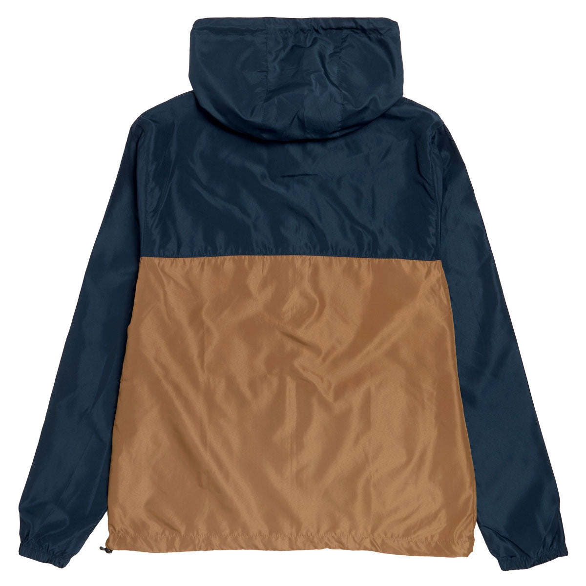 Santa Cruz Opus Dot Chest Hooded Windbreaker Jacket - Classic Navy/Saddle image 2