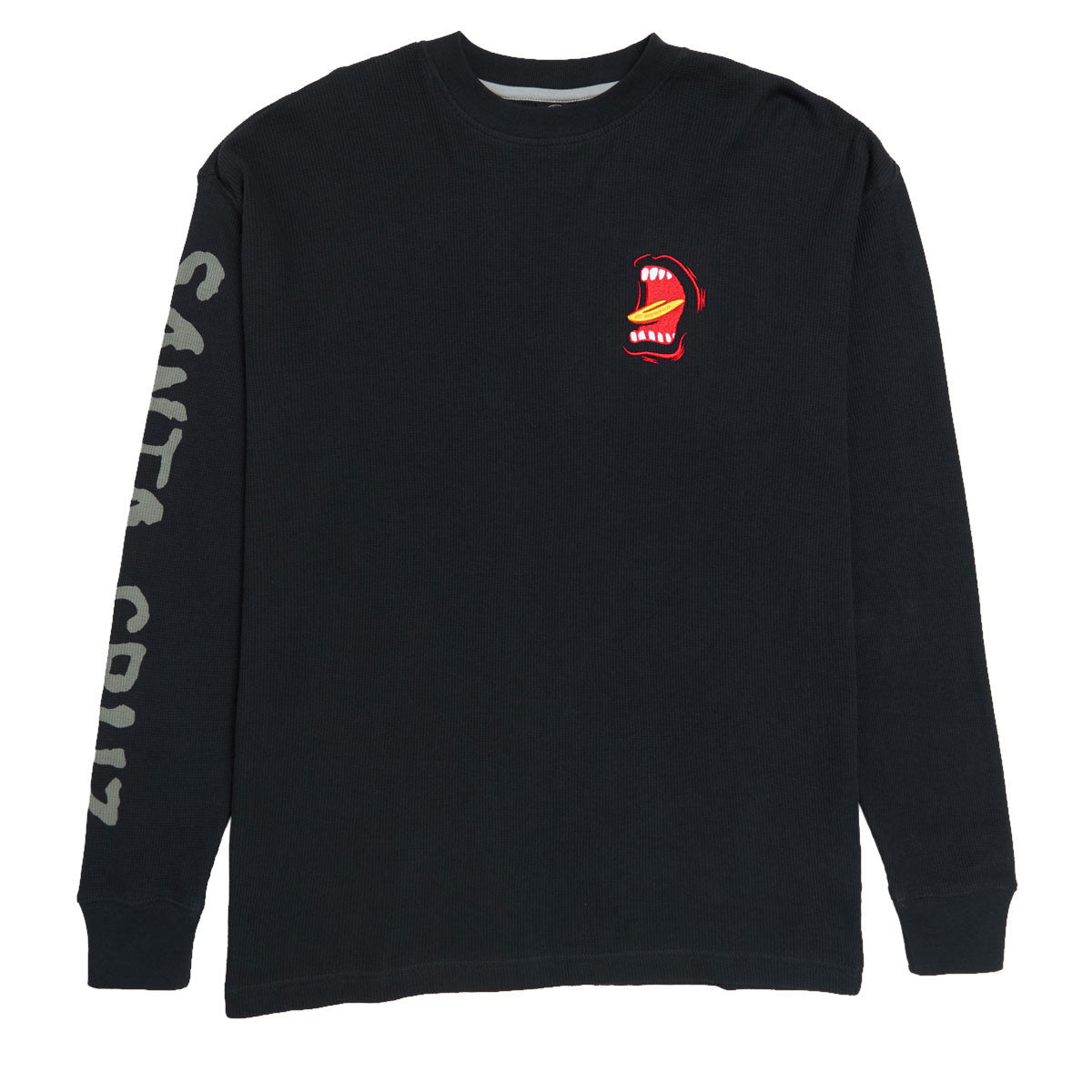Santa Cruz Screaming Long Sleeve Thermal Shirt - Black image 1