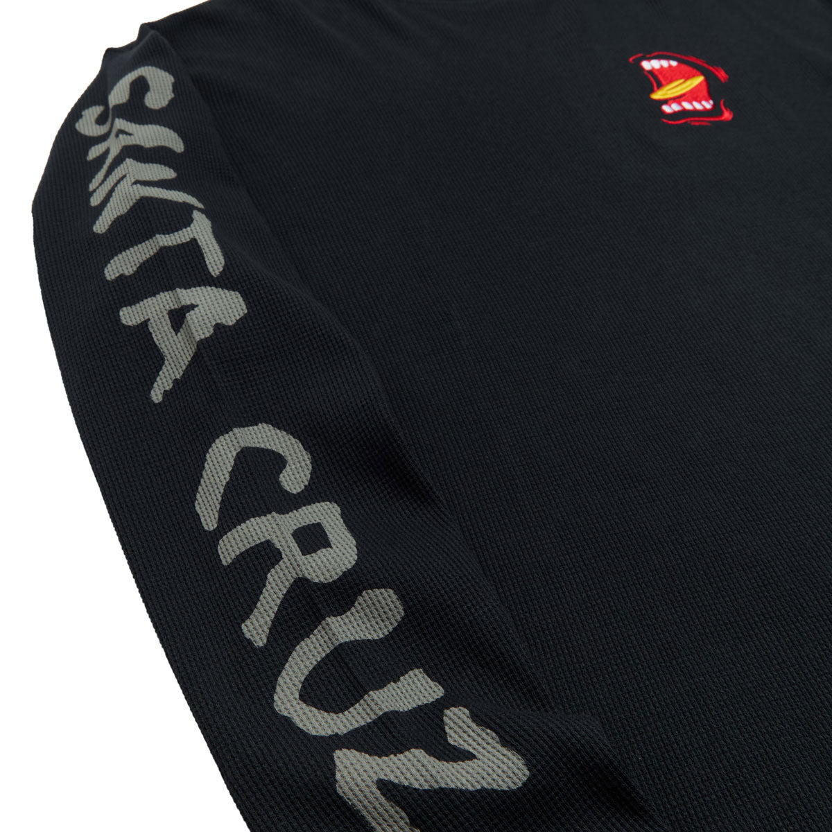 Santa Cruz Screaming Long Sleeve Thermal Shirt - Black image 2
