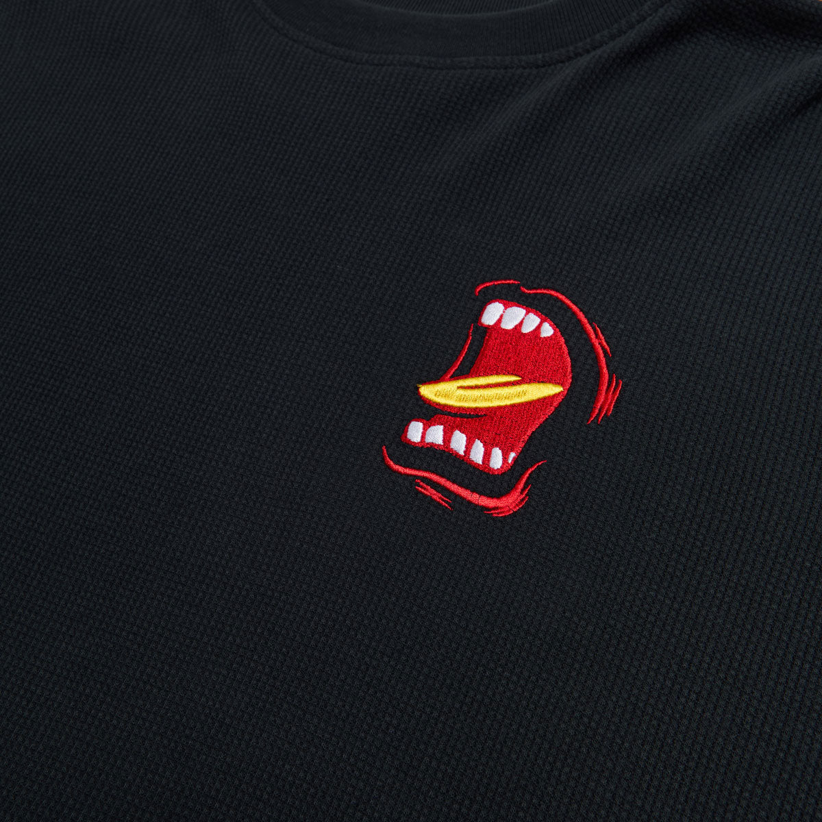 Santa Cruz Screaming Long Sleeve Thermal Shirt - Black image 3