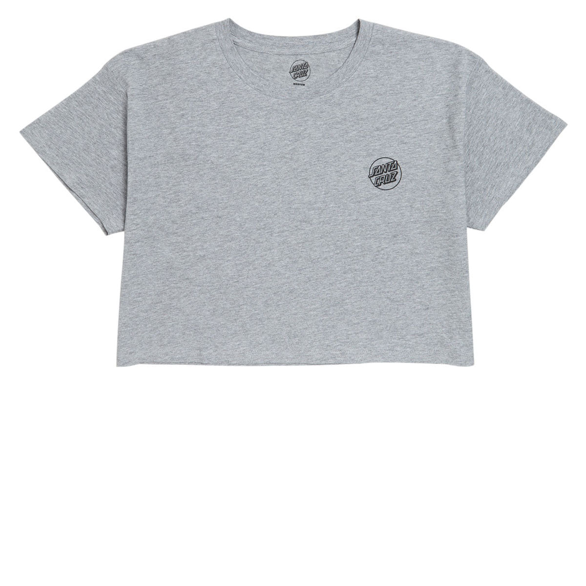 Santa Cruz Womens Tone Stamped Dot Cropped T-Shirt - Athletic Heather image 2
