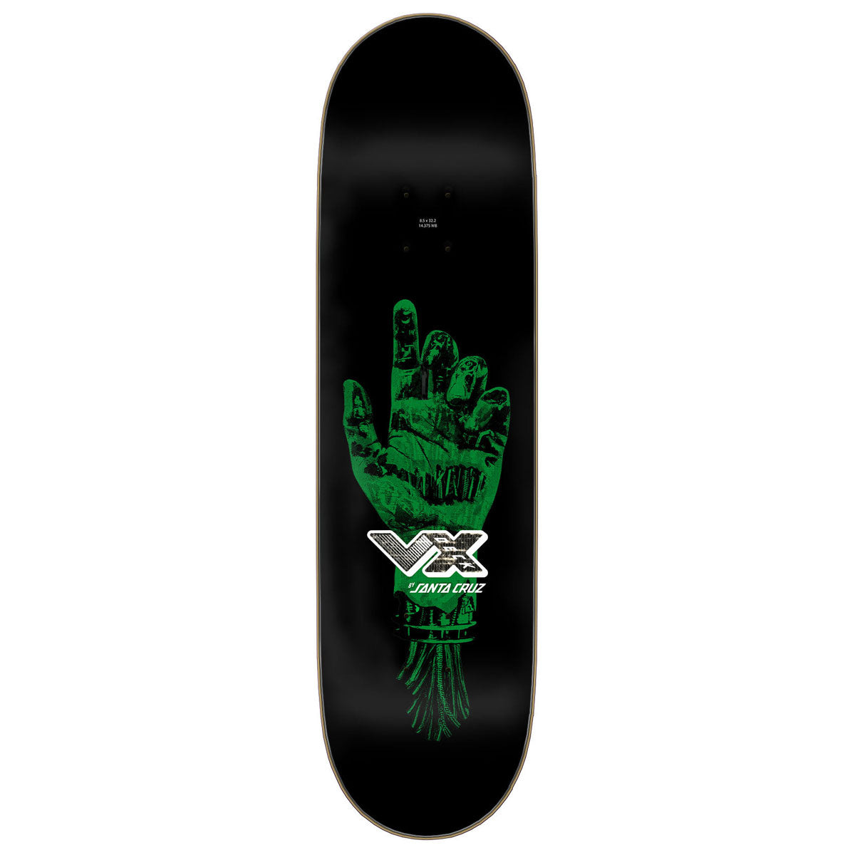 Santa Cruz Wooten Dystopia VX Deck Skateboard Complete - 8.50
