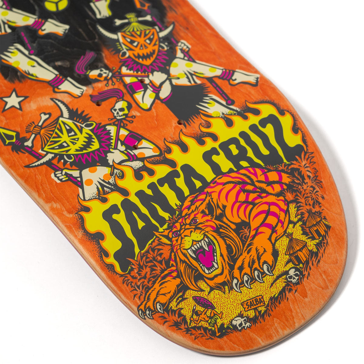 Santa Cruz Salba Firedance Pro Shaped Skateboard Complete - 8.80