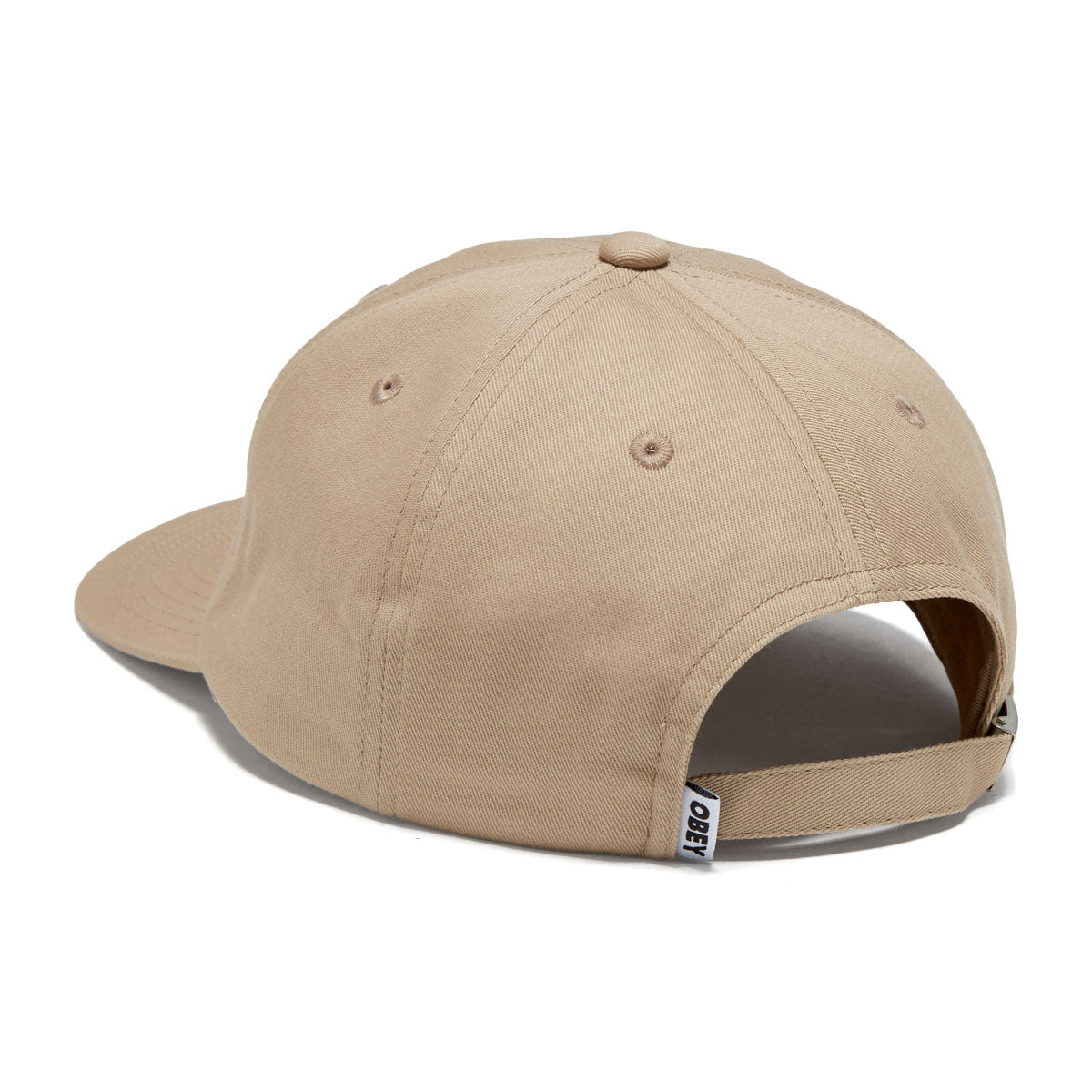 Obey Icon Patch Panel Strapback Hat - Khaki image 2
