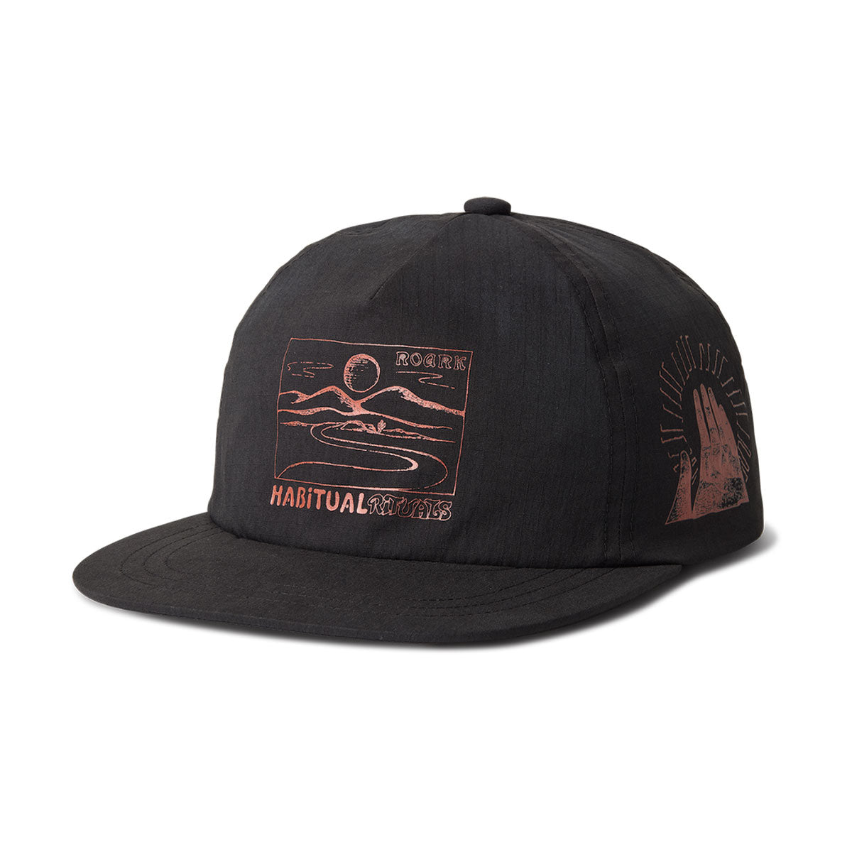 Roark Mathis 5 Panel Hat - Black image 1