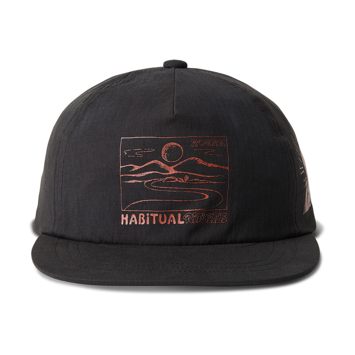 Roark Mathis 5 Panel Hat - Black image 3