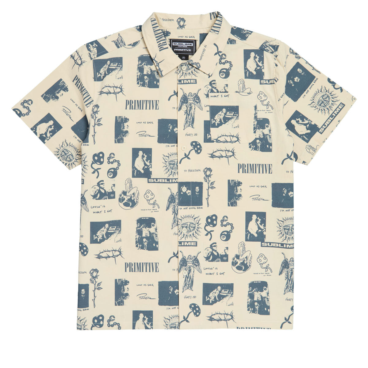Primitive x Sublime Mosaic Woven Shirt - Cream image 1