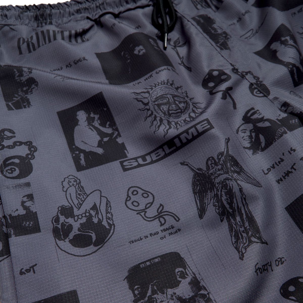 Primitive x Sublime Boardwalk Shorts - Charcoal image 5