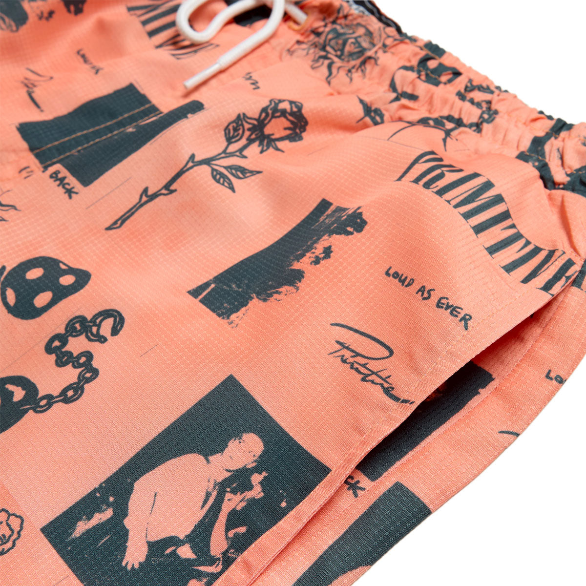 Primitive x Sublime Boardwalk Shorts - Coral image 3