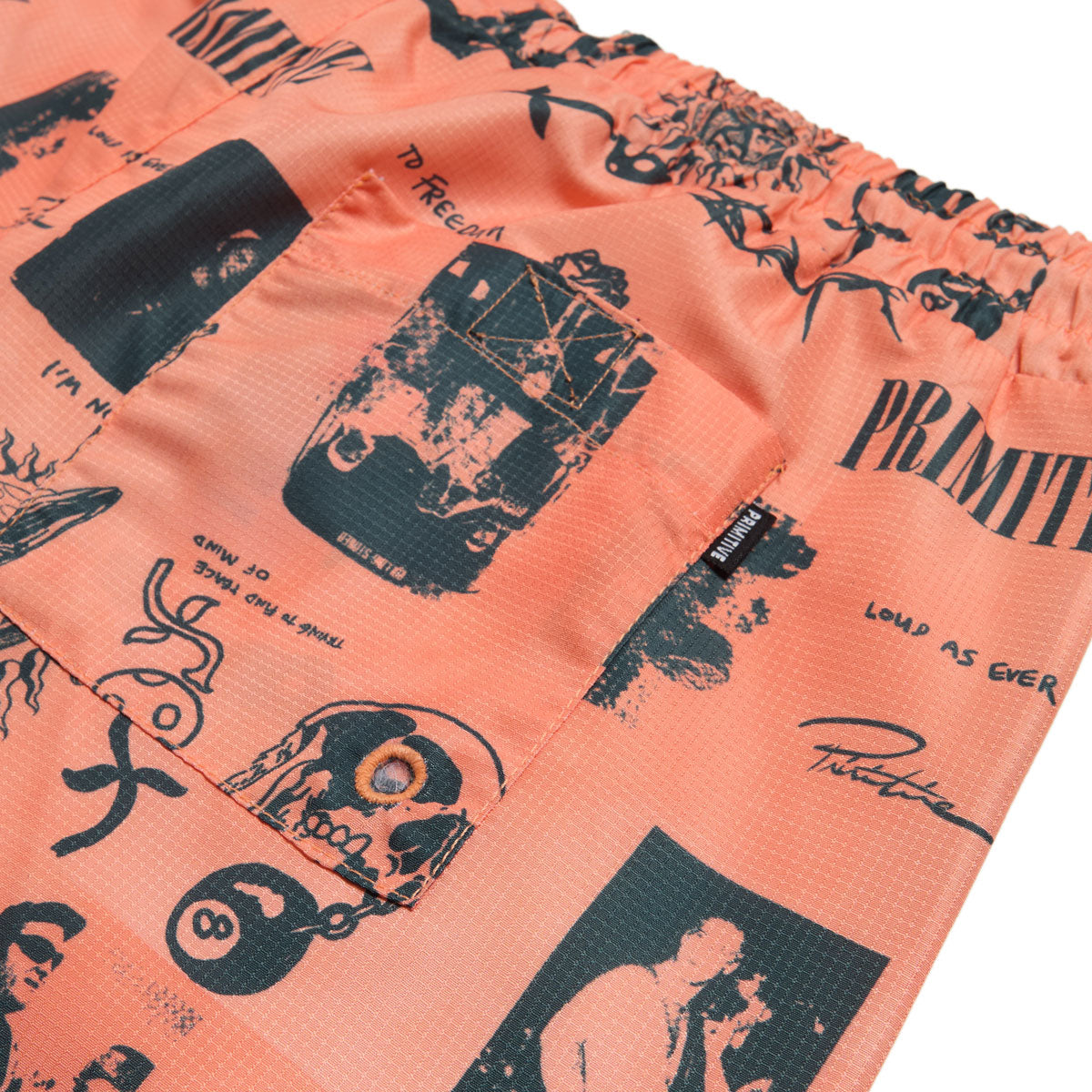 Primitive x Sublime Boardwalk Shorts - Coral image 4