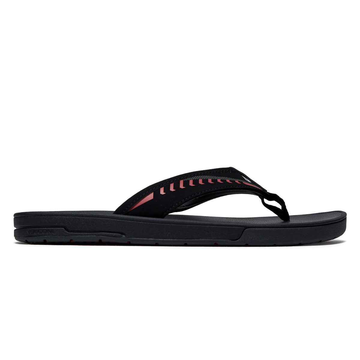 Volcom Jack Robinson Sandal Shoes - Black/Red image 1