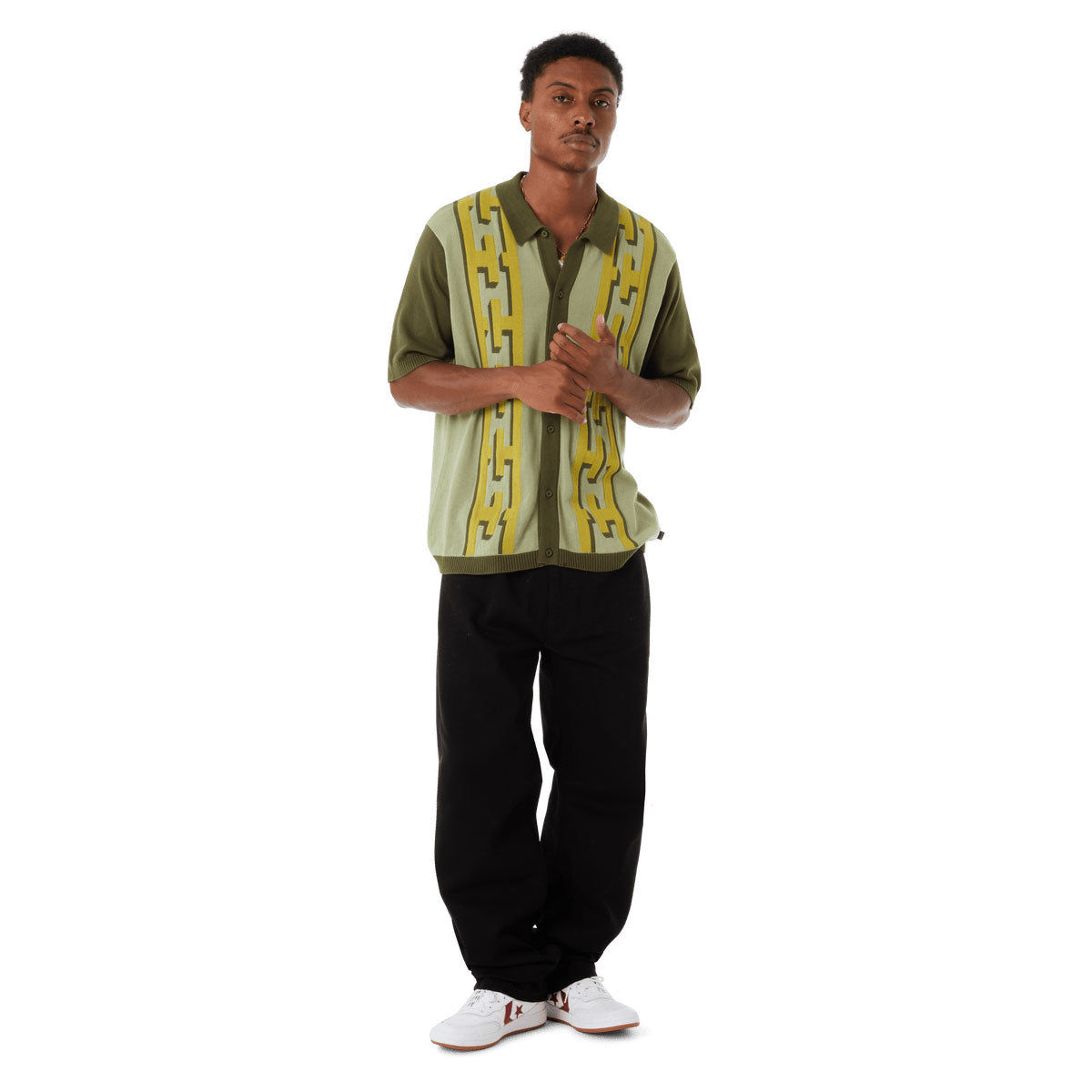 HUF Pillar Knit Sweater - Moss image 5