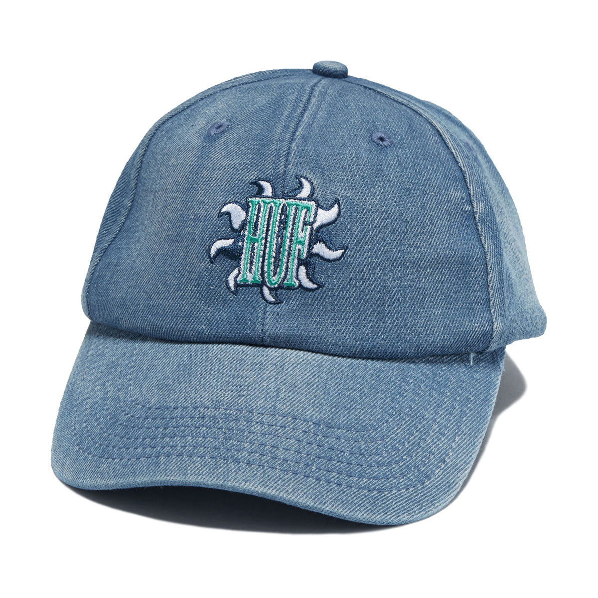HUF Apollo Denim 6 Panel Cv Hat - Light Blue image 1