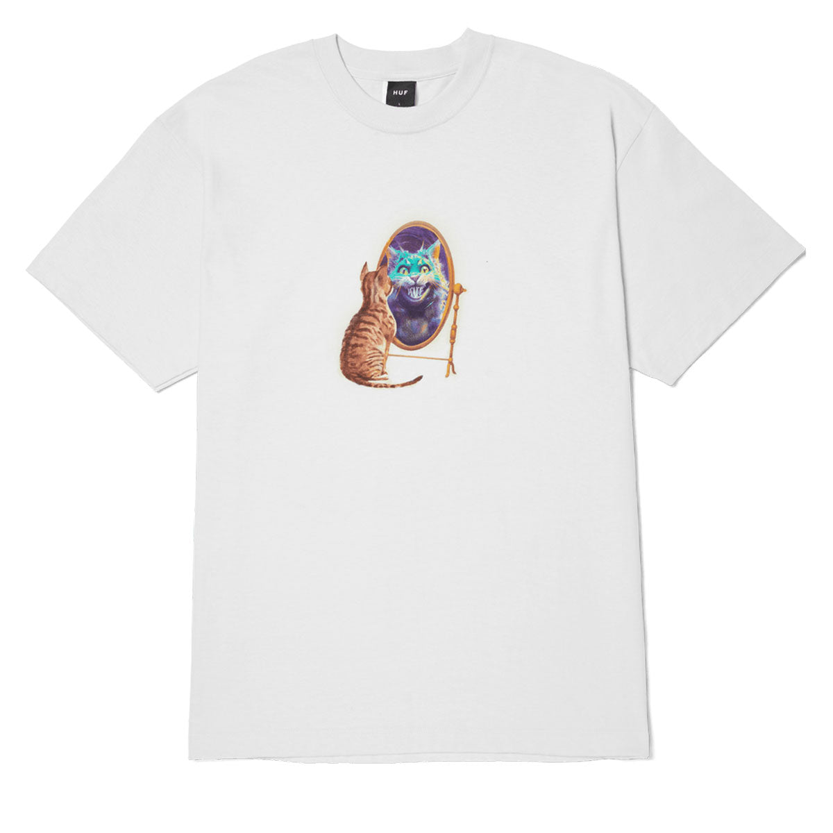 HUF Mirror T-Shirt - White image 1