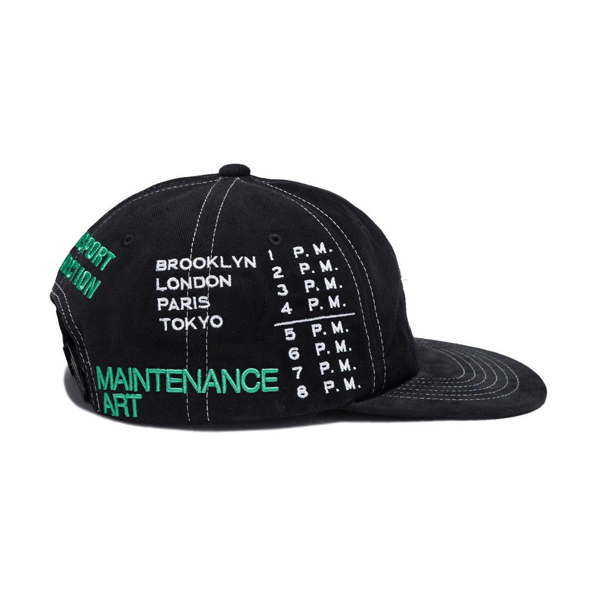 HUF Transport Connection Snapback Hat - Black image 3