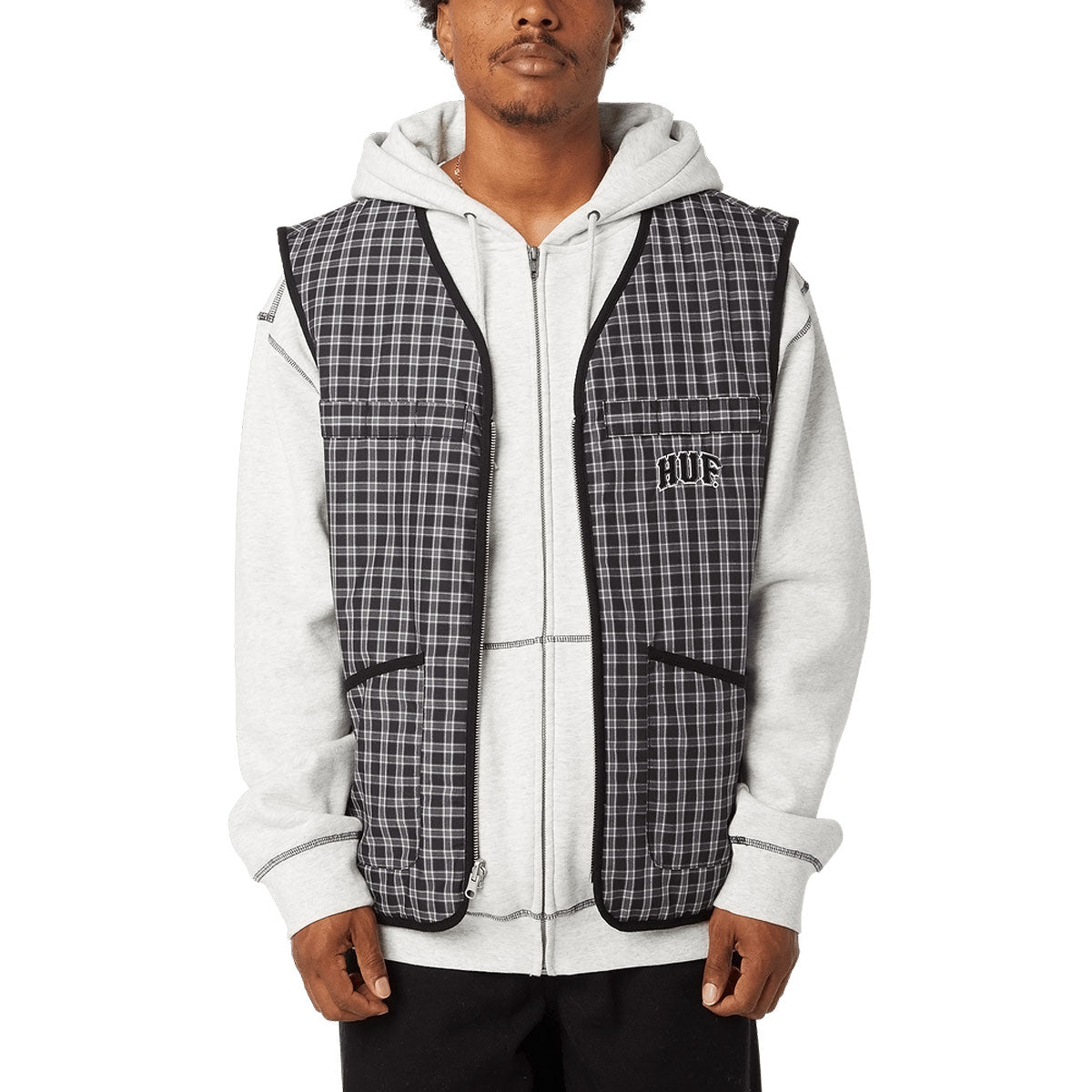 HUF Poynter Reversible Vest - Black image 3