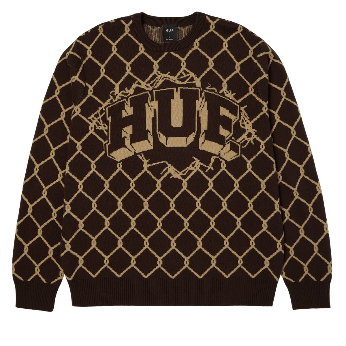 HUF Breakthrough Crew Sweatshirt - Bison image 2