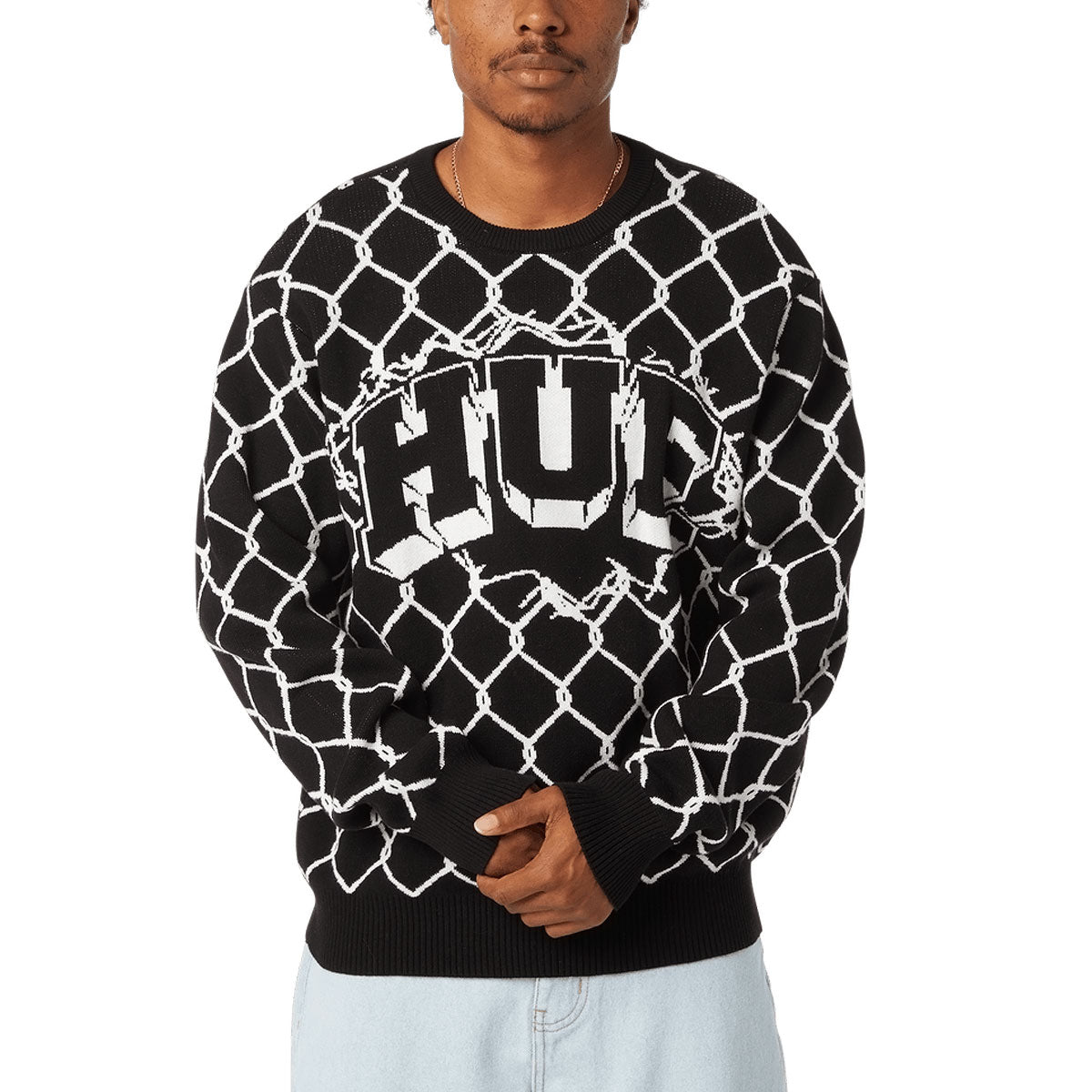 HUF Breakthrough Crew Sweatshirt - Black image 1