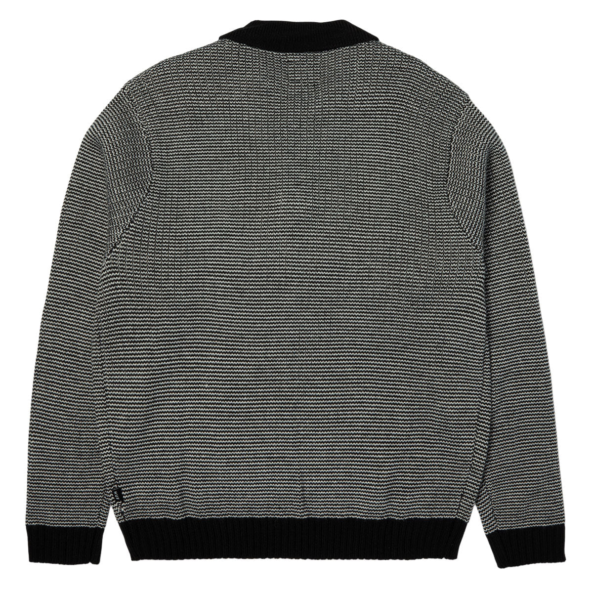 HUF Megablast Two Tone Waffle Sweater - Black/White image 3