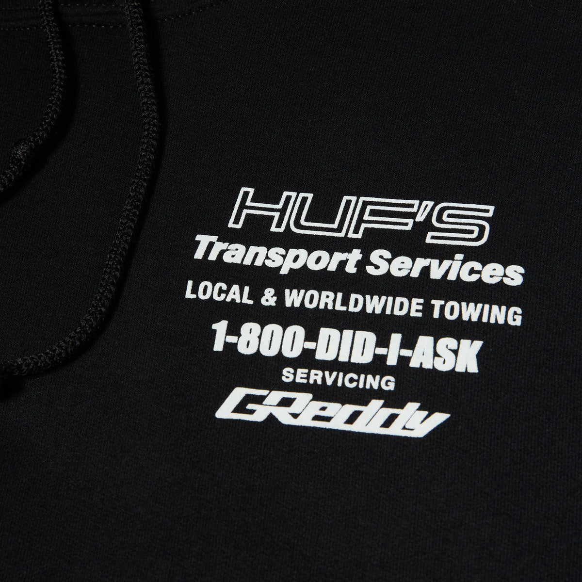 HUF x Greddy Tow Hoodie - Black image 3