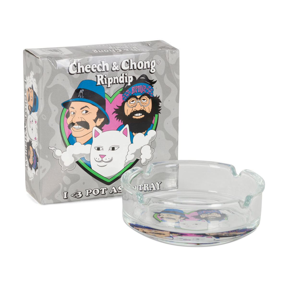 RIPNDIP x Cheech & Chong I Love Pot Ashtray - Clear image 1