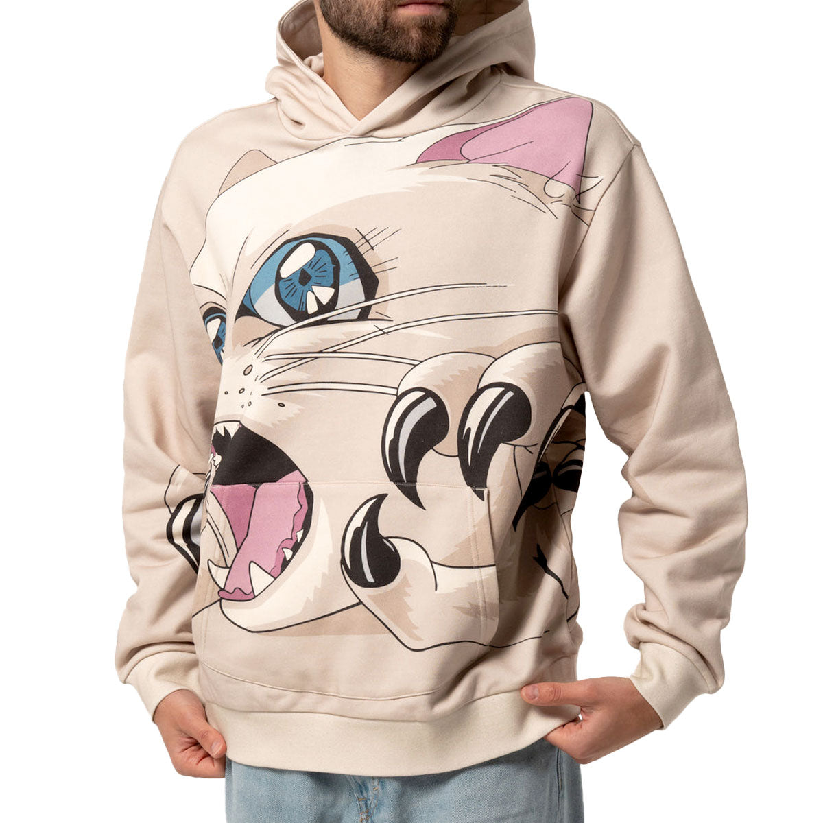 RIPNDIP Metal Claw Hoodie - Bone image 3