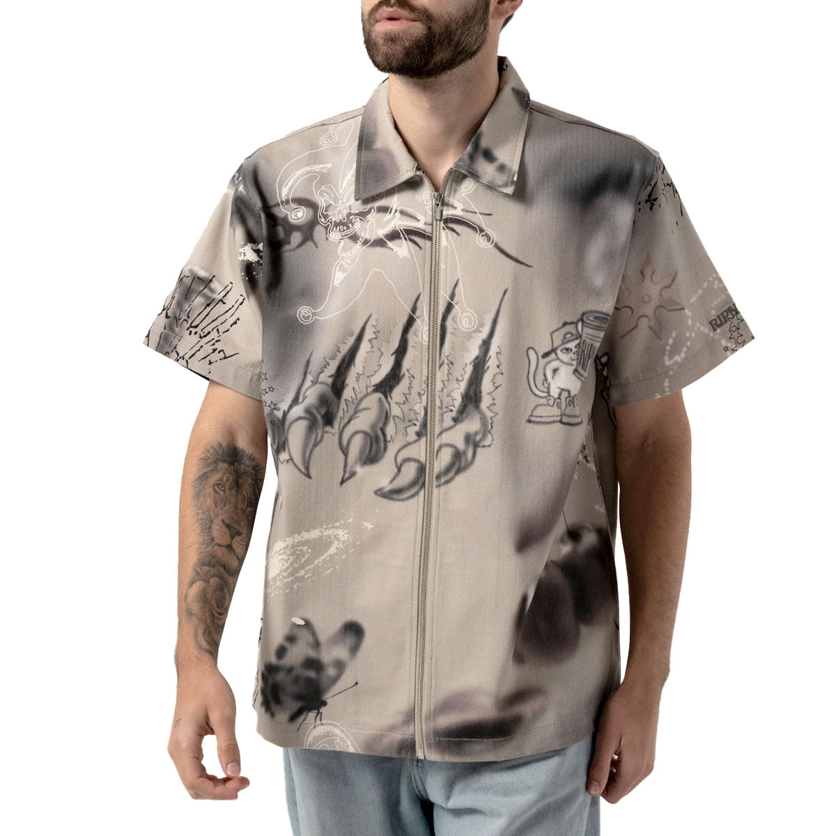 RIPNDIP Stargazing Zip Up Shirt - Multi image 5