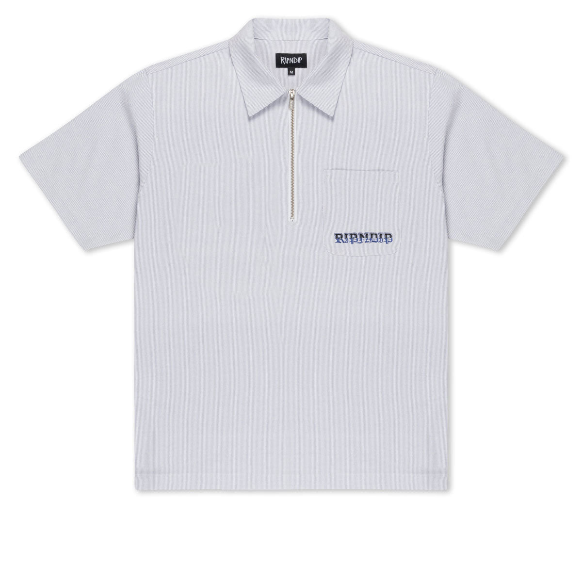RIPNDIP Rich Spirit Quarter Zip Shirt - Light Blue image 1