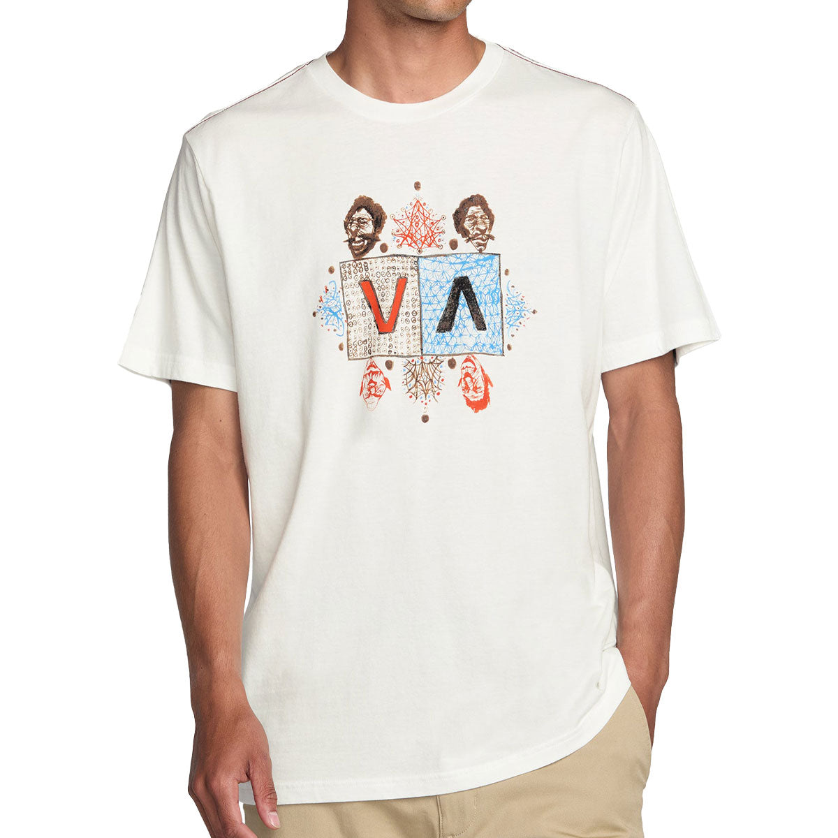 RVCA Jacob Balance T-Shirt - Antique White image 2