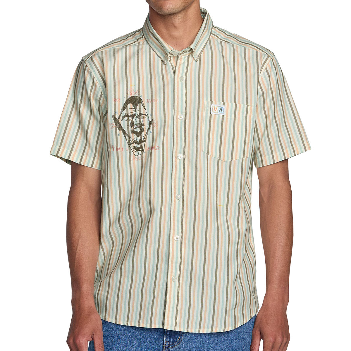 RVCA Jacobs Archive Stripe Shirt - Multi image 1