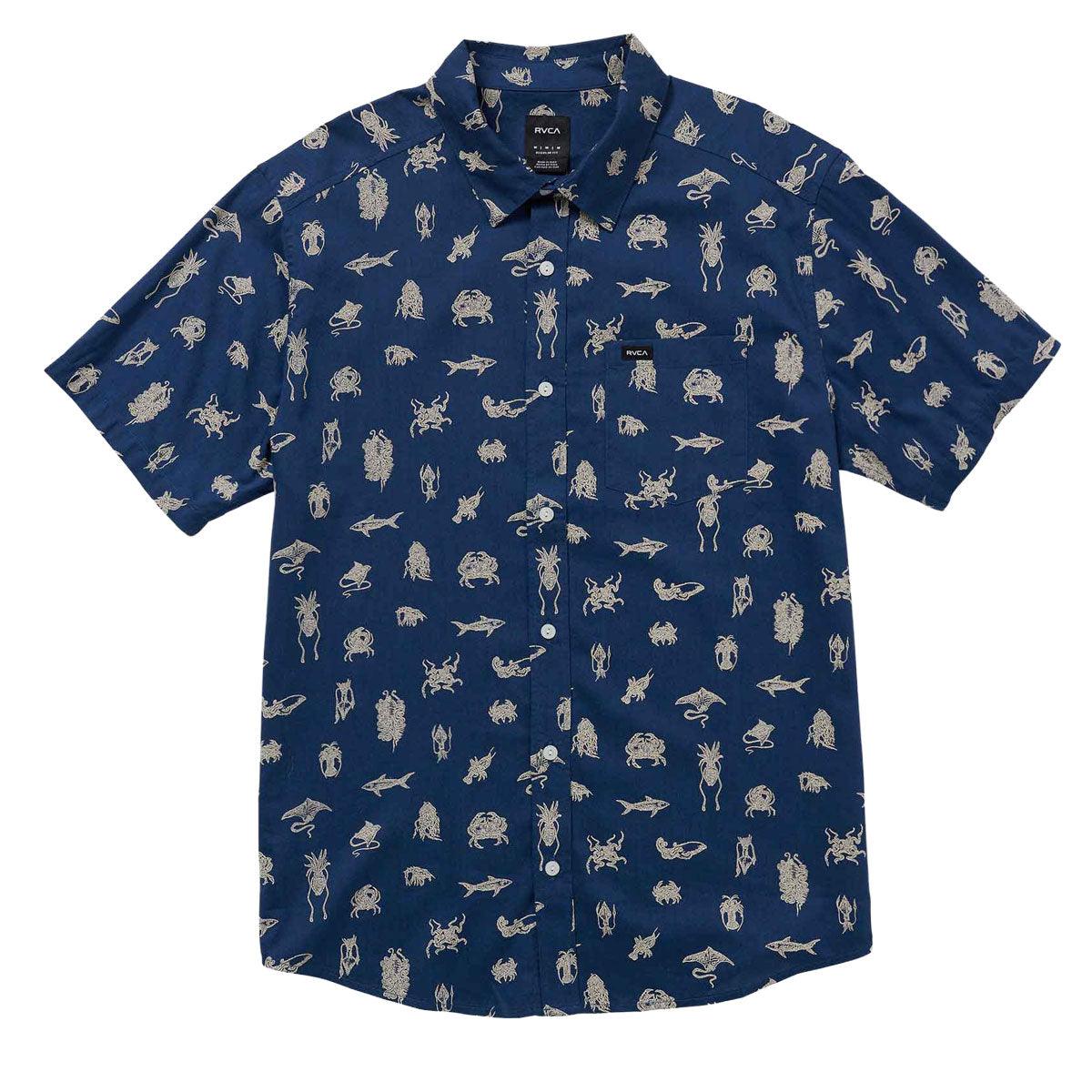 RVCA Sea Life Shirt - Royal image 1