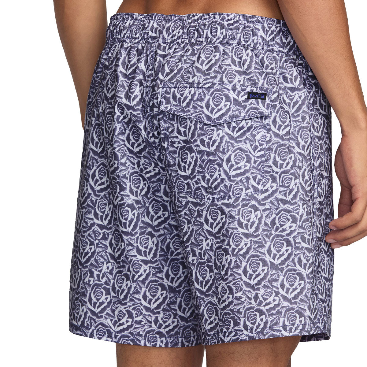RVCA Barba Roses Elastic 17 Shorts - Light Blue image 4
