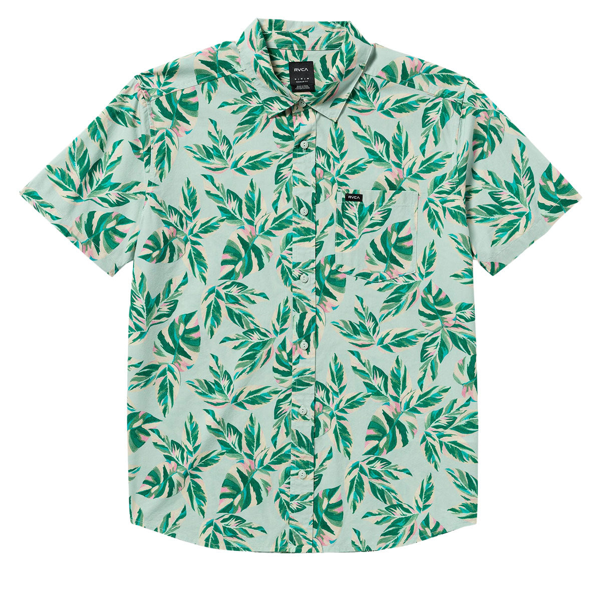 RVCA Morning Glory Shirt - Green Tea image 5