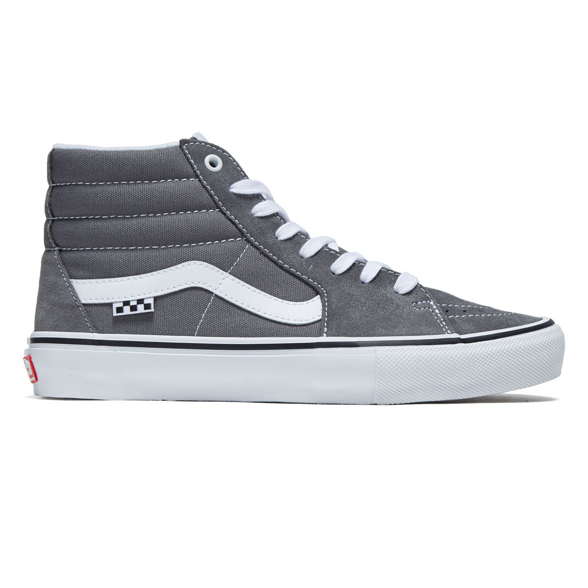 Vans Skate Sk8-hi Shoes - Pewter/White image 1
