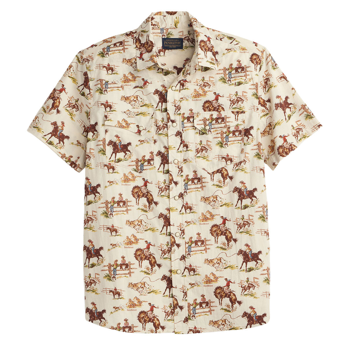 Pendleton Laramie Shirt - Wild Horse Ecru image 1