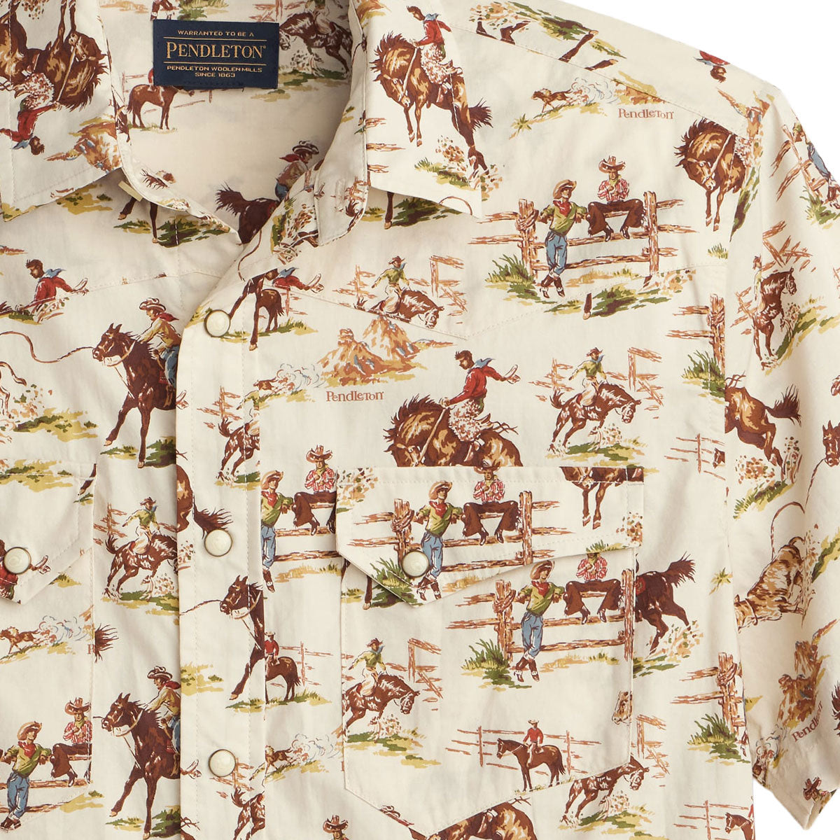 Pendleton Laramie Shirt - Wild Horse Ecru image 2