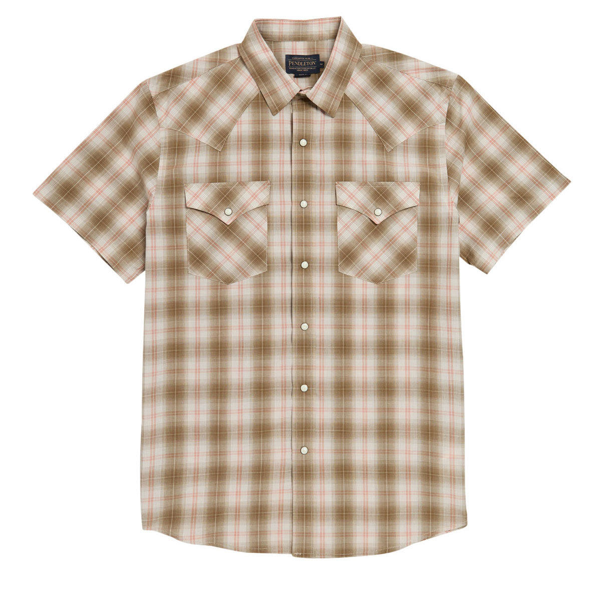 Pendleton Frontier Shirt - Tan/Red Plaid image 1