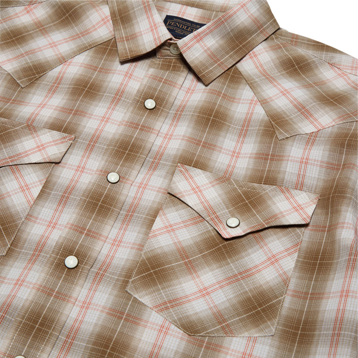 Pendleton Frontier Shirt - Tan/Red Plaid image 3