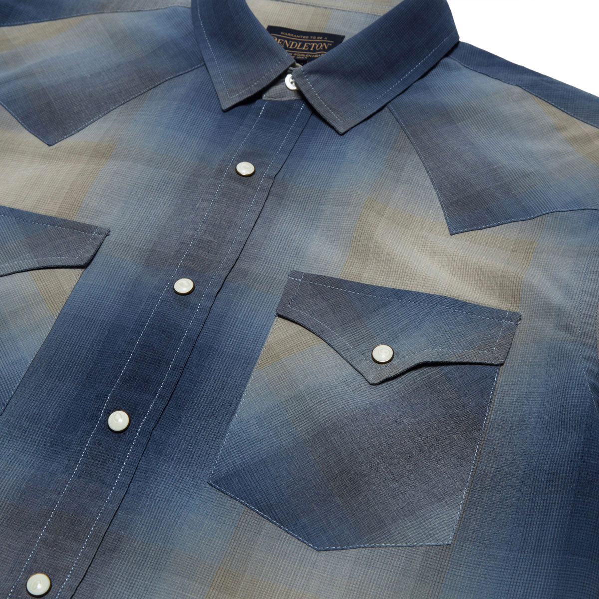 Pendleton Frontier Shirt - Navy/Grey Ombre image 3