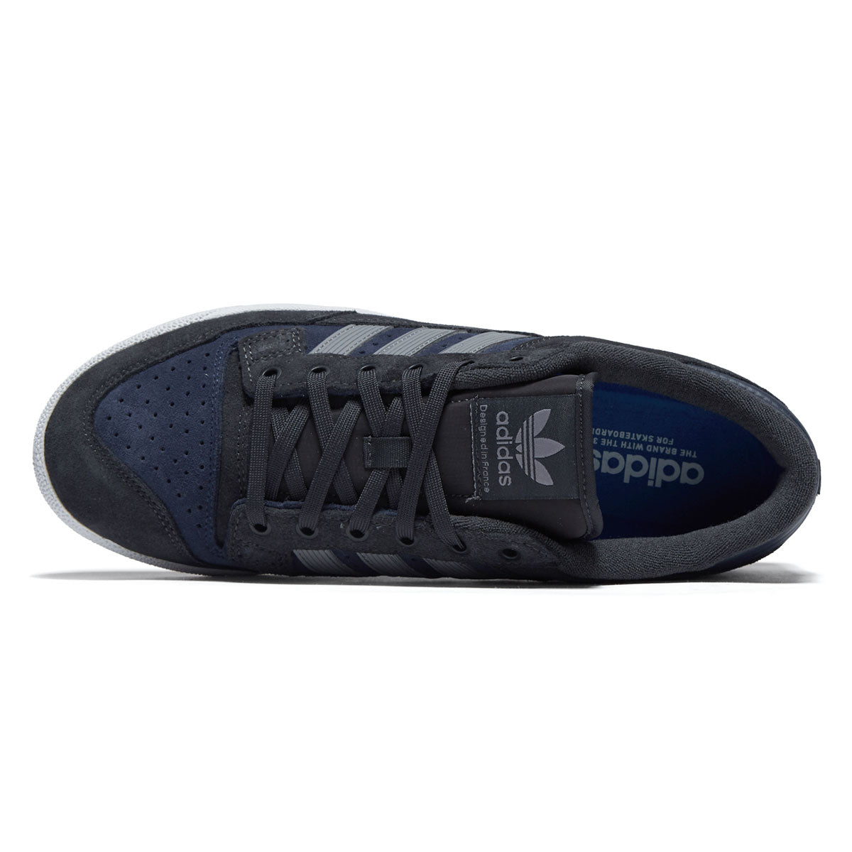 Adidas Centennial 85 Low Adv Shoes - Carbon/Grey Heather/Navy image 3