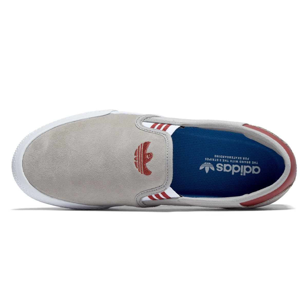 Adidas Shmoofoil Slip Shoes - Beige/Preloved Ruby/Aluminum image 3